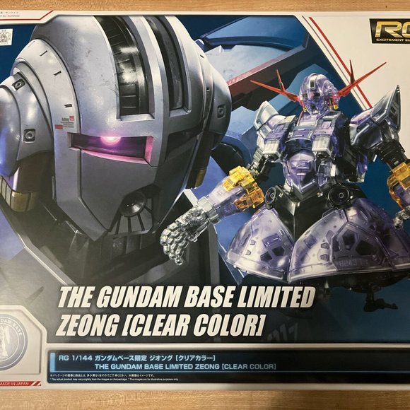 BANDAI Gundam Base Limited RG MSN-02 ZEONG Clear Color Version 1/144